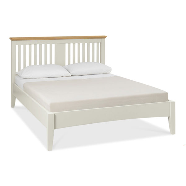 Grenada Grey & Oak King Size Bed | Slatted