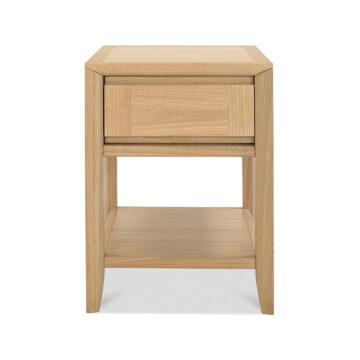 Landlas Oak 1 Drawer Lamp Table