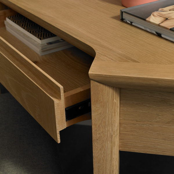Landlas Oak Corner Desk