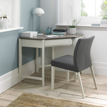 Landlas Grey 1 Drawer Corner Desk