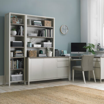 Landlas Grey 1 Drawer Corner Desk