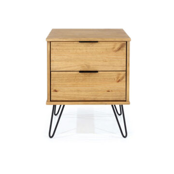 Avila Pine 2 Drawer Bedside Cabinet
