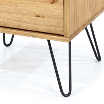 Avila Pine 2 Drawer Bedside Cabinet