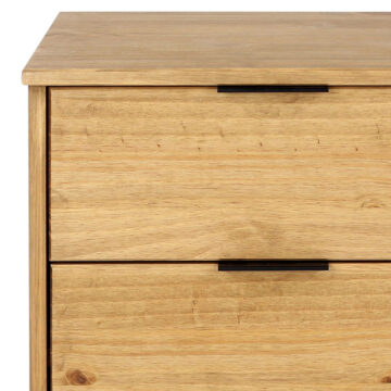 Avila Pine 2 Drawer Bedside Cabinet