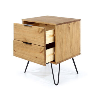 Avila Pine 2 Drawer Bedside Cabinet