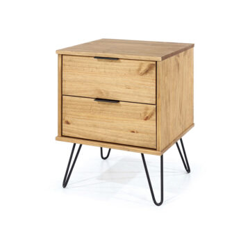 Avila Pine 2 Drawer Bedside Cabinet