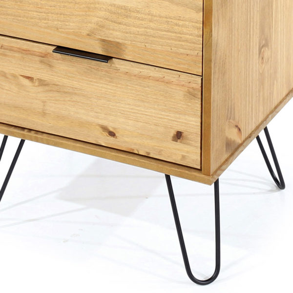 Avila Pine 3+3 Wide Chest of Drawers | Antique Waxed Pine | Self Assembly
