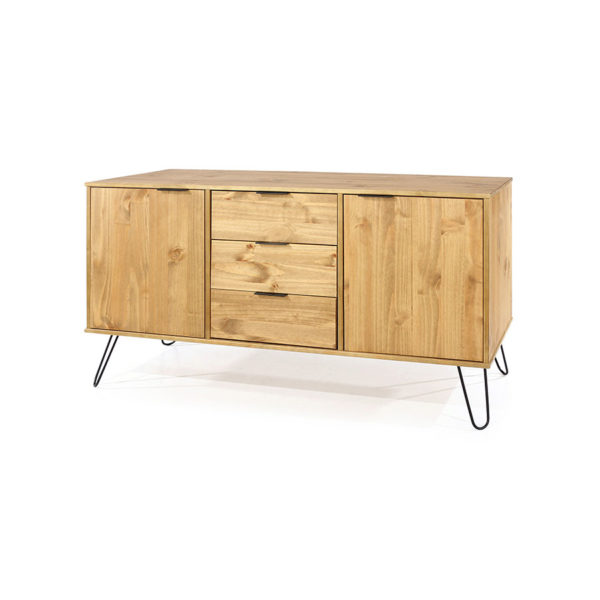 Avila Pine Medium Sideboard | Antique Waxed Pine | Self Assembly