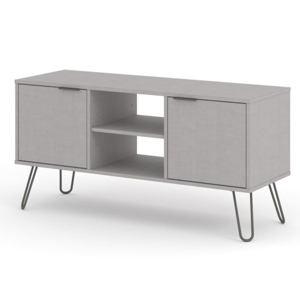 Avila Grey 2 Door TV Unit | Grey | Self Assembly