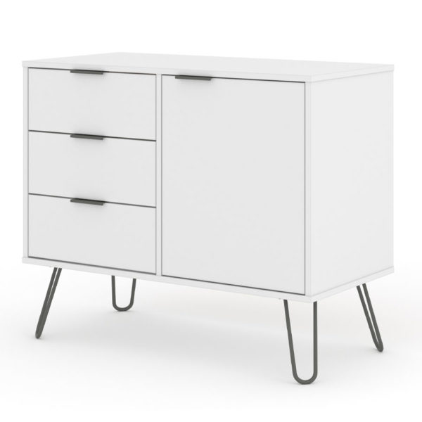 Avila White Small Sideboard | White | Self Assembly