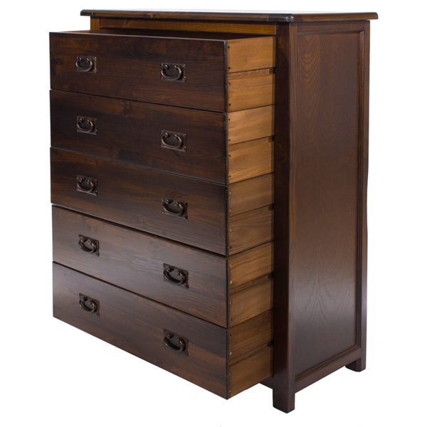 Norwood Dark 5 Drawer Chest | Self Assembly | Clearance