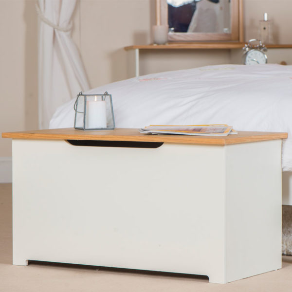 Thornton White Blanket Box | Soft White | Self Assembly