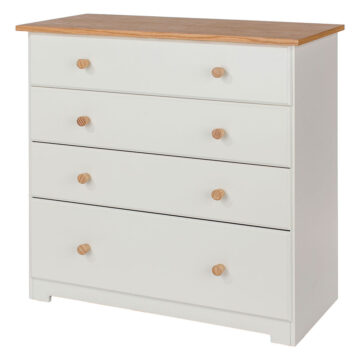 Thornton White 4 Drawer Chest