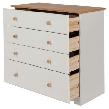 Thornton White 4 Drawer Chest