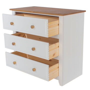 Beauly White 3 Drawer Chest