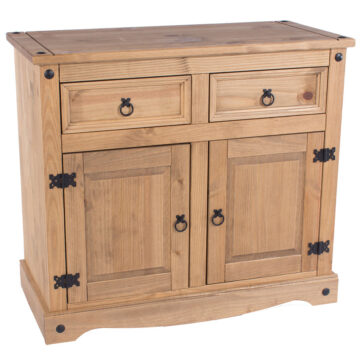 Azusa Small 2 Door 2 Drawer Sideboard | Antique Waxed Pine