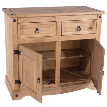 Azusa Small 2 Door 2 Drawer Sideboard | Antique Waxed Pine