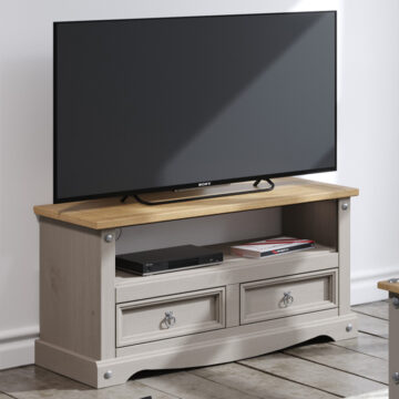 Azusa Grey TV Unit | Grey Wax