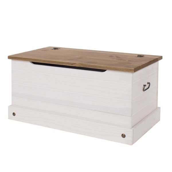 Azusa White Blanket Box | White | Self Assembly
