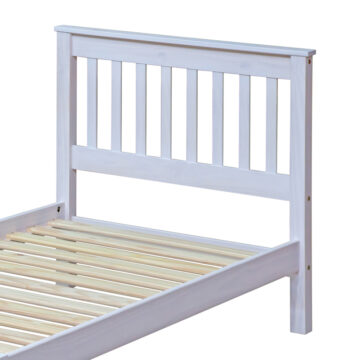 Azusa White 3′ Single Bed