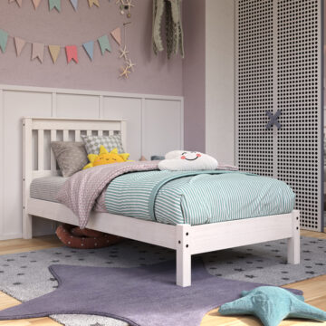 Azusa White 3' Single Bed