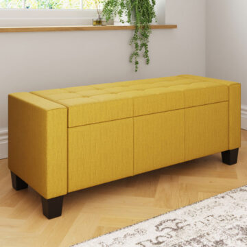 Verona Yellow Ottoman Bench