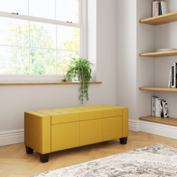 Verona Yellow Ottoman Bench