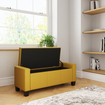 Verona Yellow Ottoman Bench