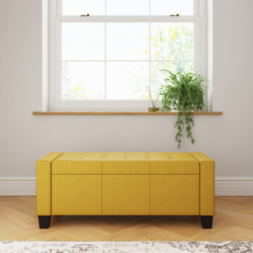 Verona Yellow Ottoman Bench