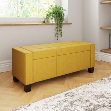 Verona Yellow Ottoman Bench