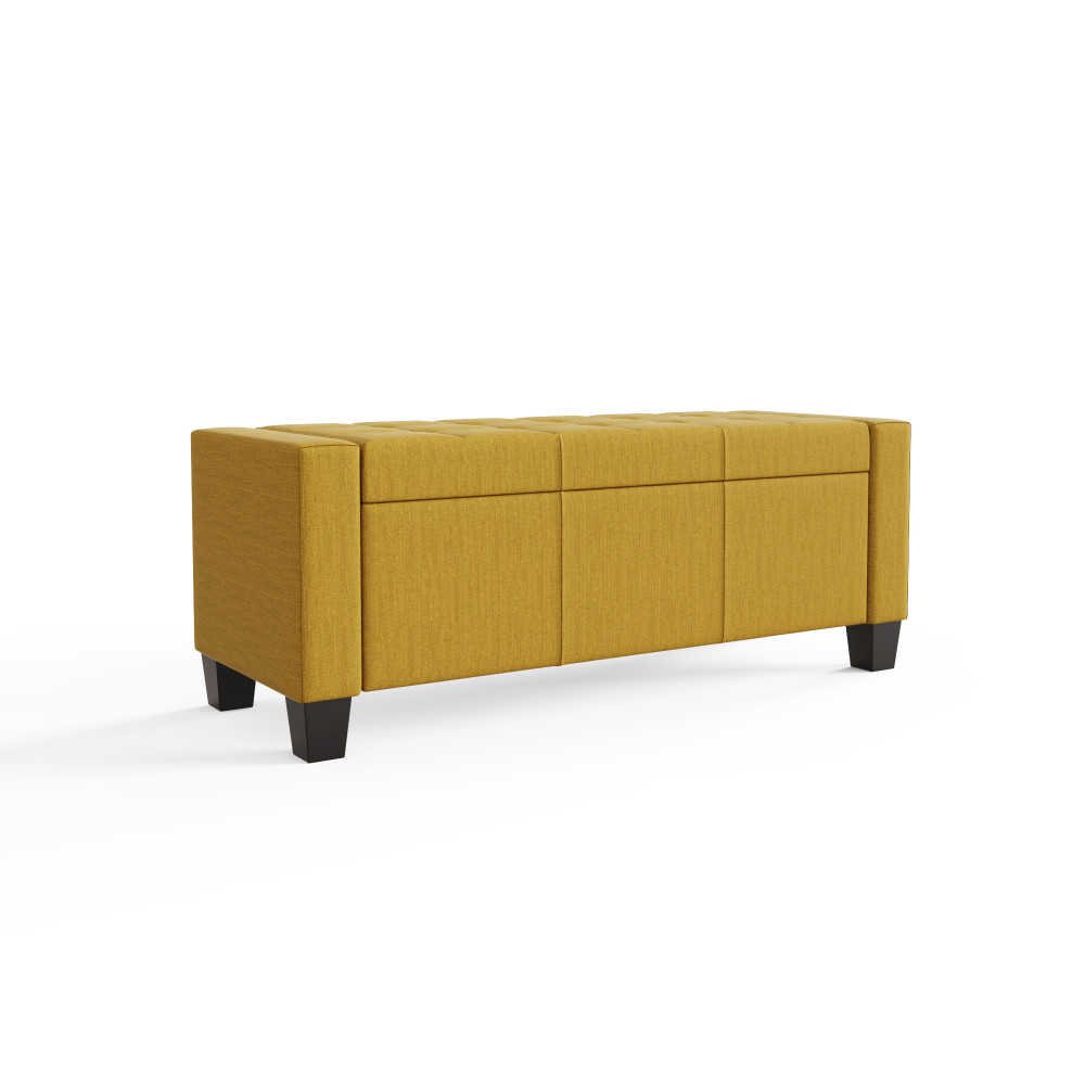 Verona Yellow Ottoman Bench