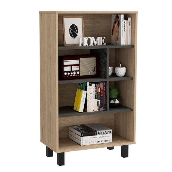 Oxford Large Bookcase | Washed Oak | Self Assembly | Oak World