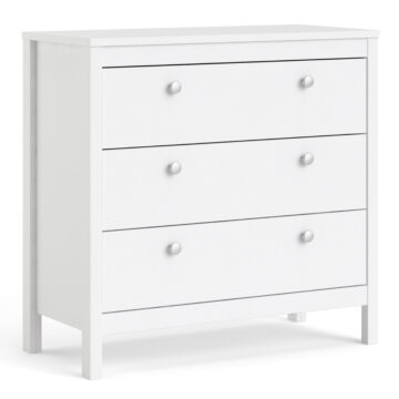 Ronda White 3 Drawer Chest
