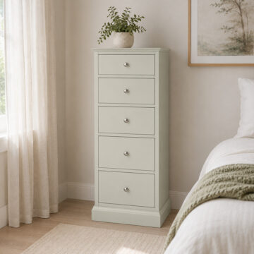 Stanton Grey 5 Drawer Tall Chest