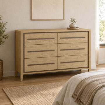 Bellaria Aged Oak 6 Drawer Chest