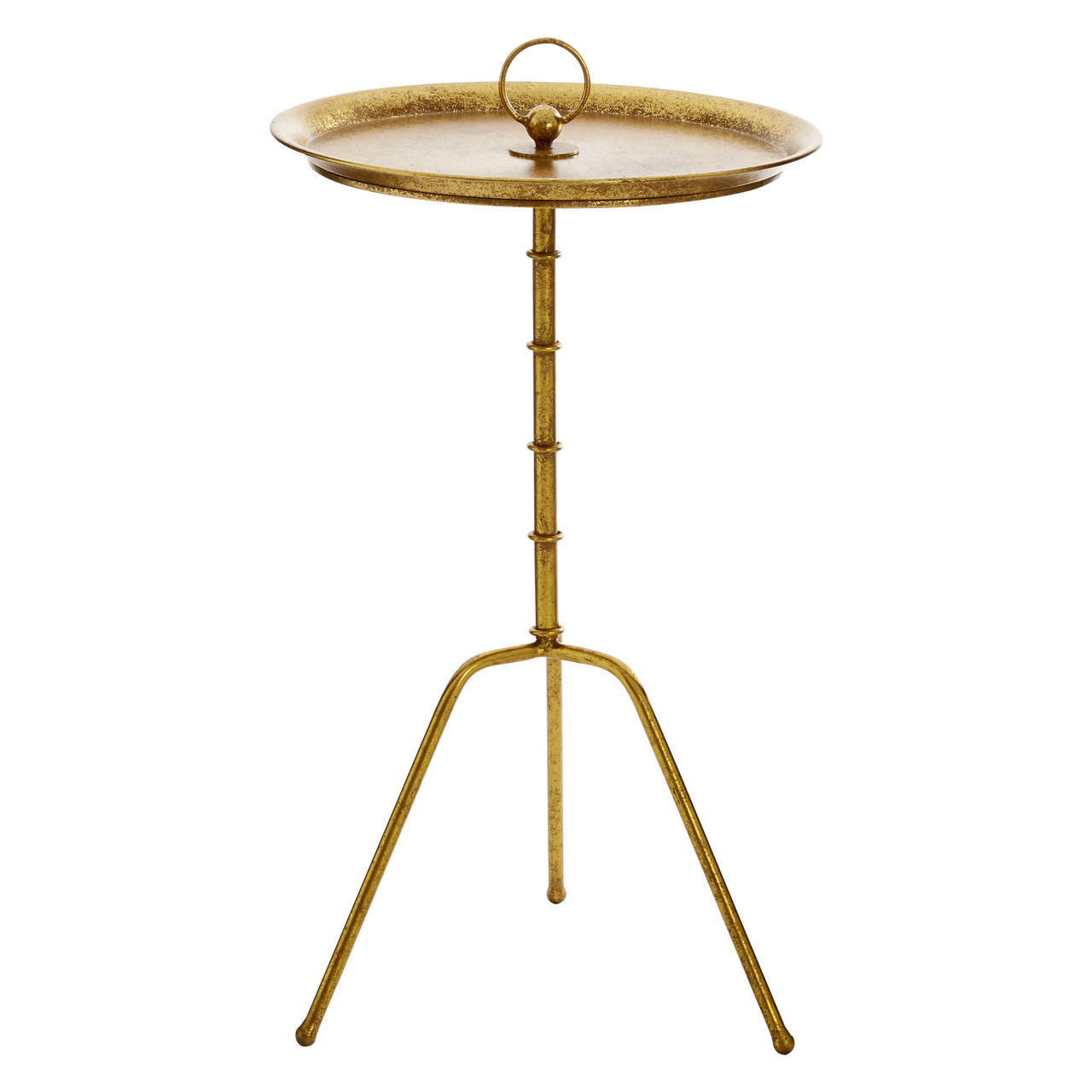 San Jose Small Accent Table Gold Oak World