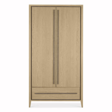 Bellaria Aged Oak Double Wardrobe with Drawer