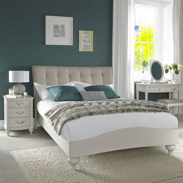 Zurich Grey 3 Drawer Nightstand | Bedside Table