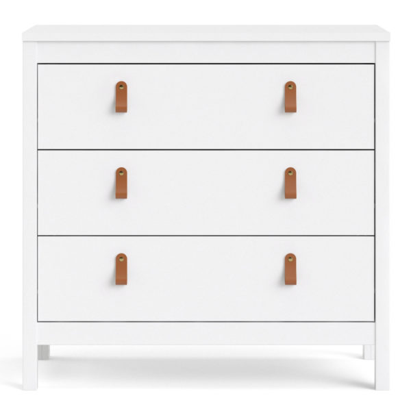 Seville Chest of 3 Drawers | White | Self Assembly