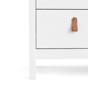 Seville White 3 Drawer Chest