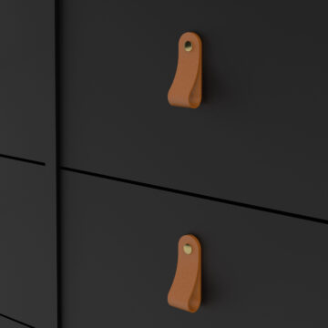 Seville Matt Black Wide Chest Of Drawers 4+4 Drawers