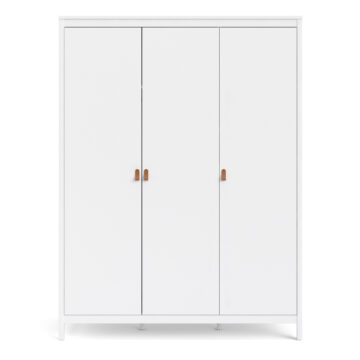 Seville White 3 Door Wardrobe