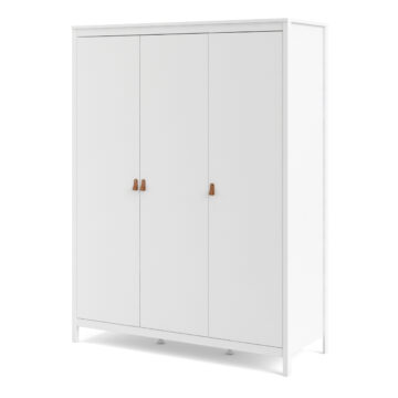 Seville White 3 Door Wardrobe