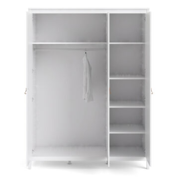 Seville White 3 Door Wardrobe