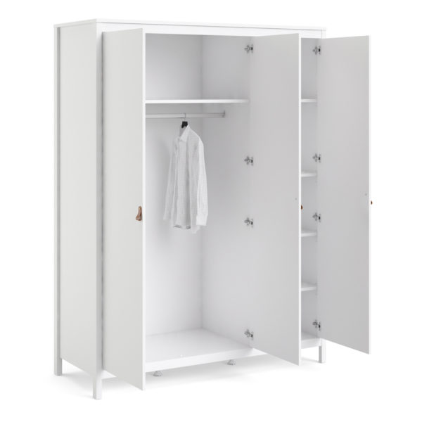 Seville Wardrobe with 3 Doors | White