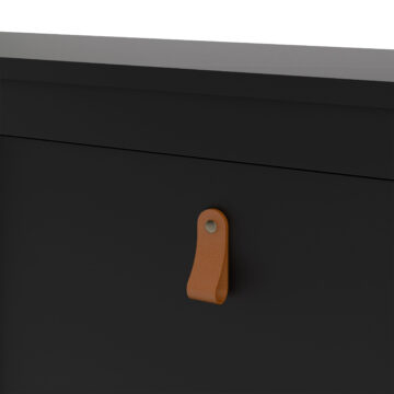 Seville Matt Black Shoe Cabinet