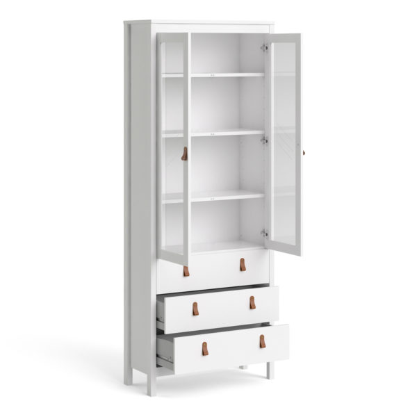 Seville Display Cabinet | White | Self Assembly