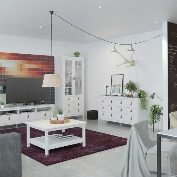 Seville Display Cabinet | White | Self Assembly
