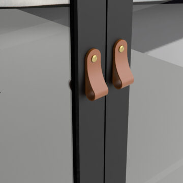 Seville Display Cabinet | Matte Black