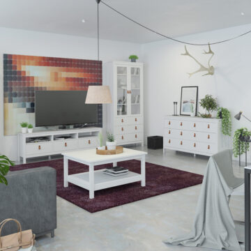 Seville White Coffee Table
